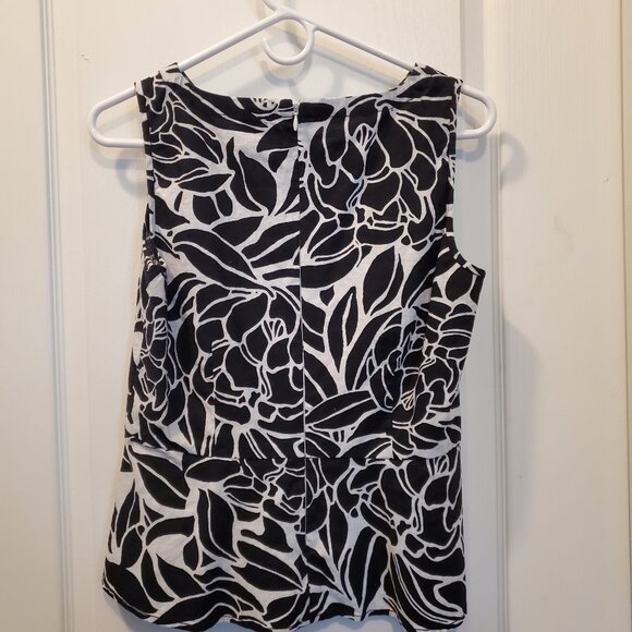 Ann Taylor Linen-Cotton blend Peplum Top – 2 - Picture 3 of 5